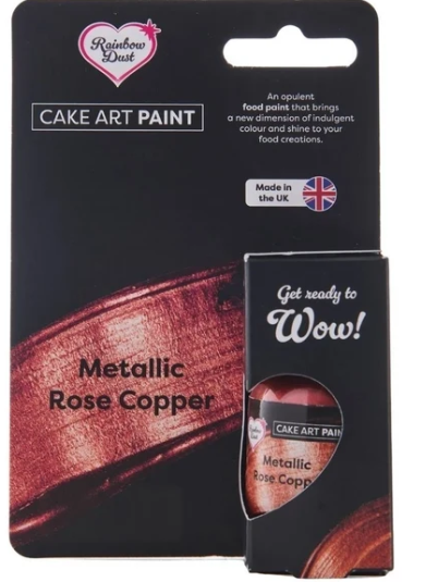 Rainbow Dust Edible Metallic Food Paints – Metallic Rose Copper