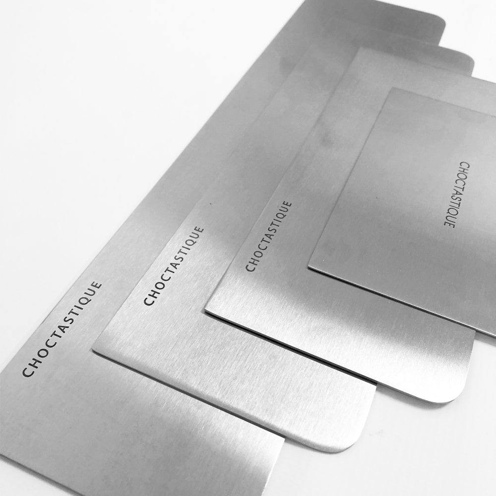 Choctastique Extra Large Stainless Steel Cake Scraper 12″x3.2