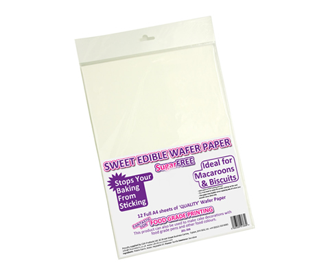 Sweet Edible A4 Wafer Paper – Pack Of 12 White