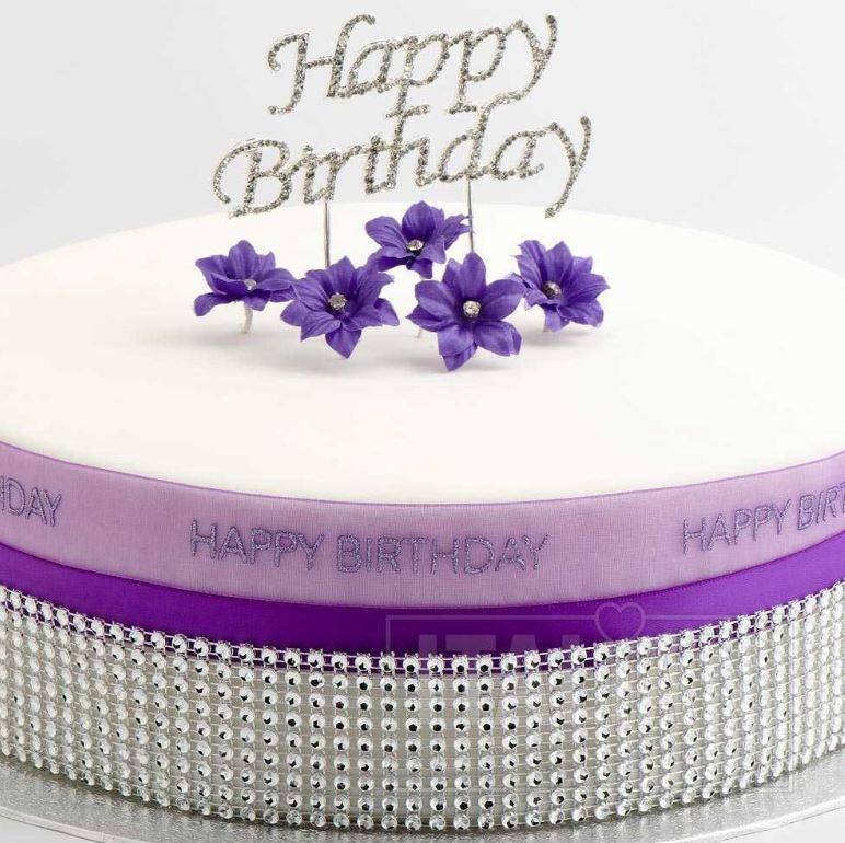 Silver Diamante Trim