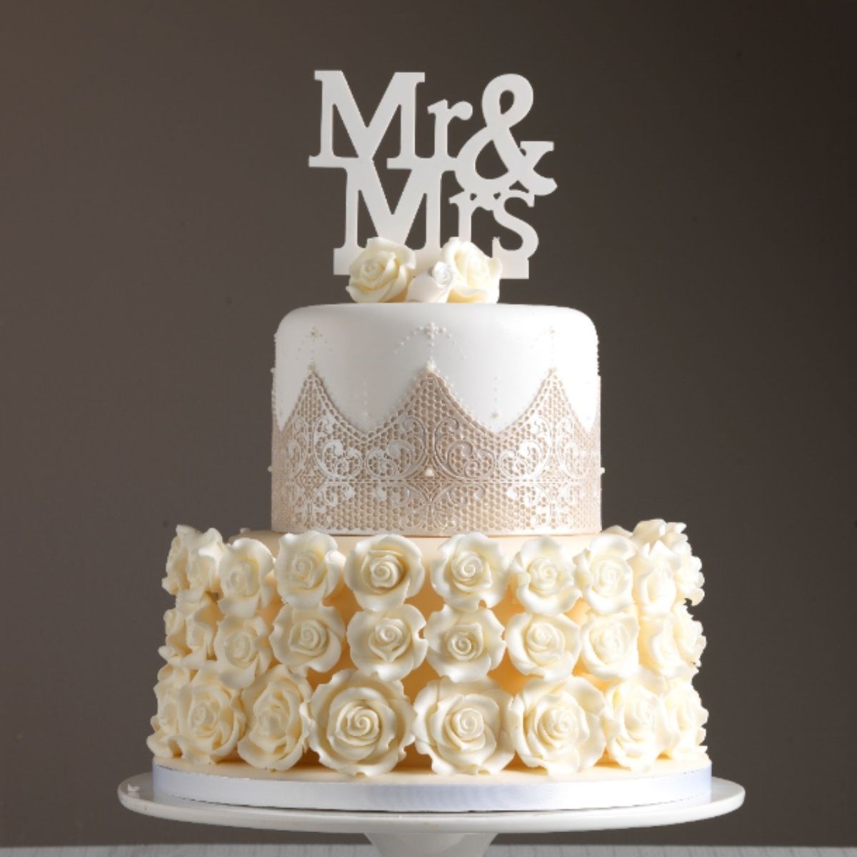 Mr & Mrs Gumpaste Cake Topper 120mm