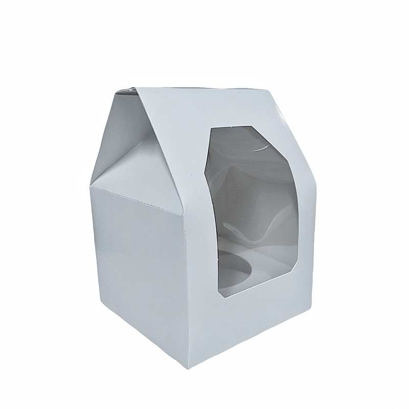 White Single Cupcake Window Box