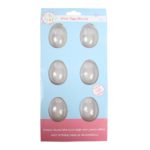 6 Mini Chocolate Egg Moulds – Smooth
