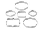 WILTON : PLAQUE CUT OUTS – SET OF 6