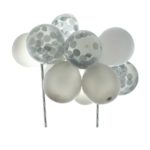 House Of Cake Silver Balloon Cloud Cake Topper
