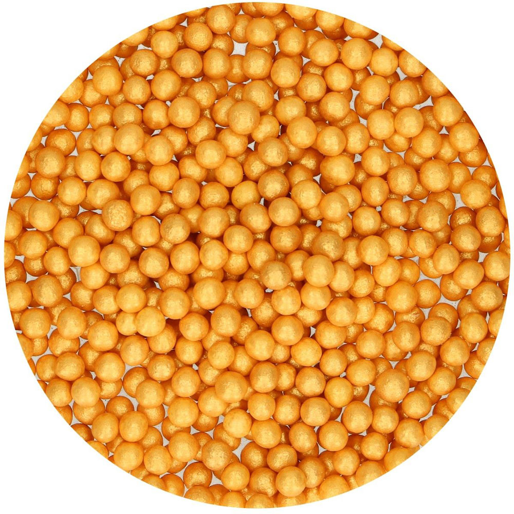 FunCakes Sugarpearls – Soft Pearls Medium Gold 60g