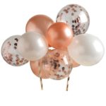House Of Cake Rose Gold  Balloon Cloud Cake Topper