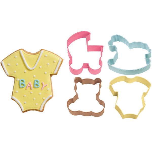 WILTON : BABY COOKIE CUTTER SET – 4 PIECES