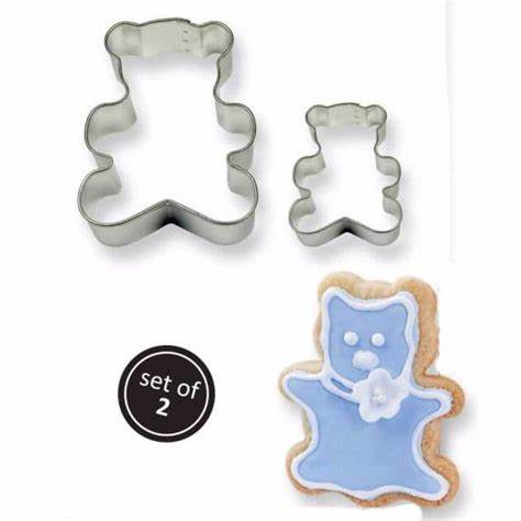 Cookie & Cake Cutter Teddy Set of Two