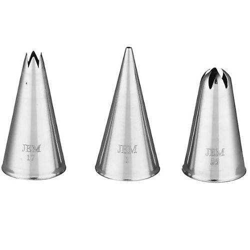 JEM Nozzles Set Of 3 -Dots & Shells Collection (35/17/1)
