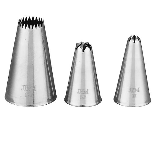 JEM Nozzles Set Of 3 -Mini Cupcake & Stars Collection (27/172/107)
