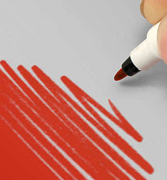 Rainbow Dust Double Sided  Food Pen – RED
