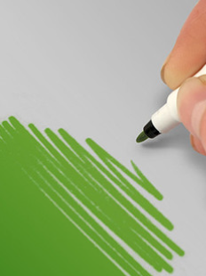 Rainbow Dust Double Sided  Food Pen – Holly green