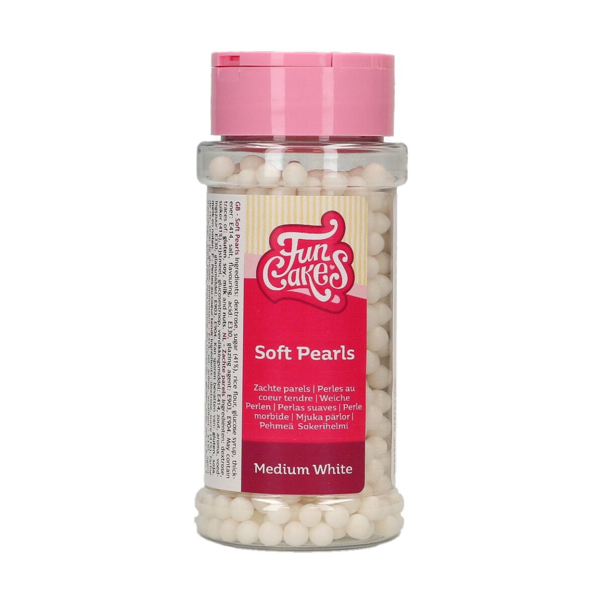 Funcakes Soft Pearls Medium White 60g