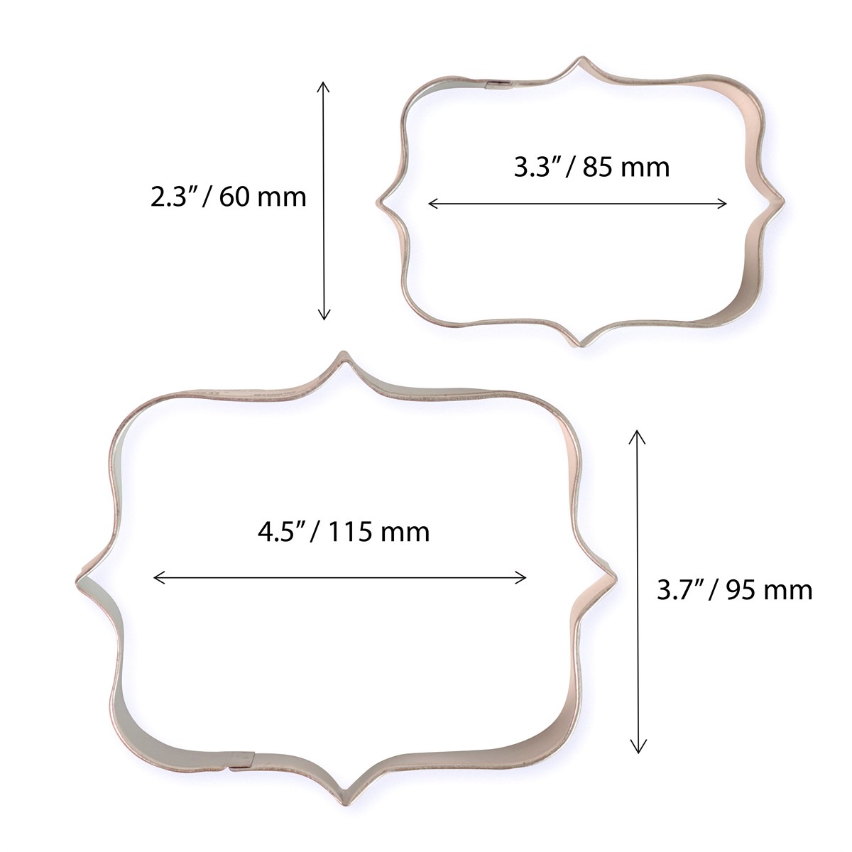 PME Cookie & Cake Plaque Cutters Style 1 – Set/2