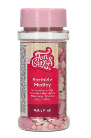 FunCakes Medley Baby Pink Sprinkle 50g