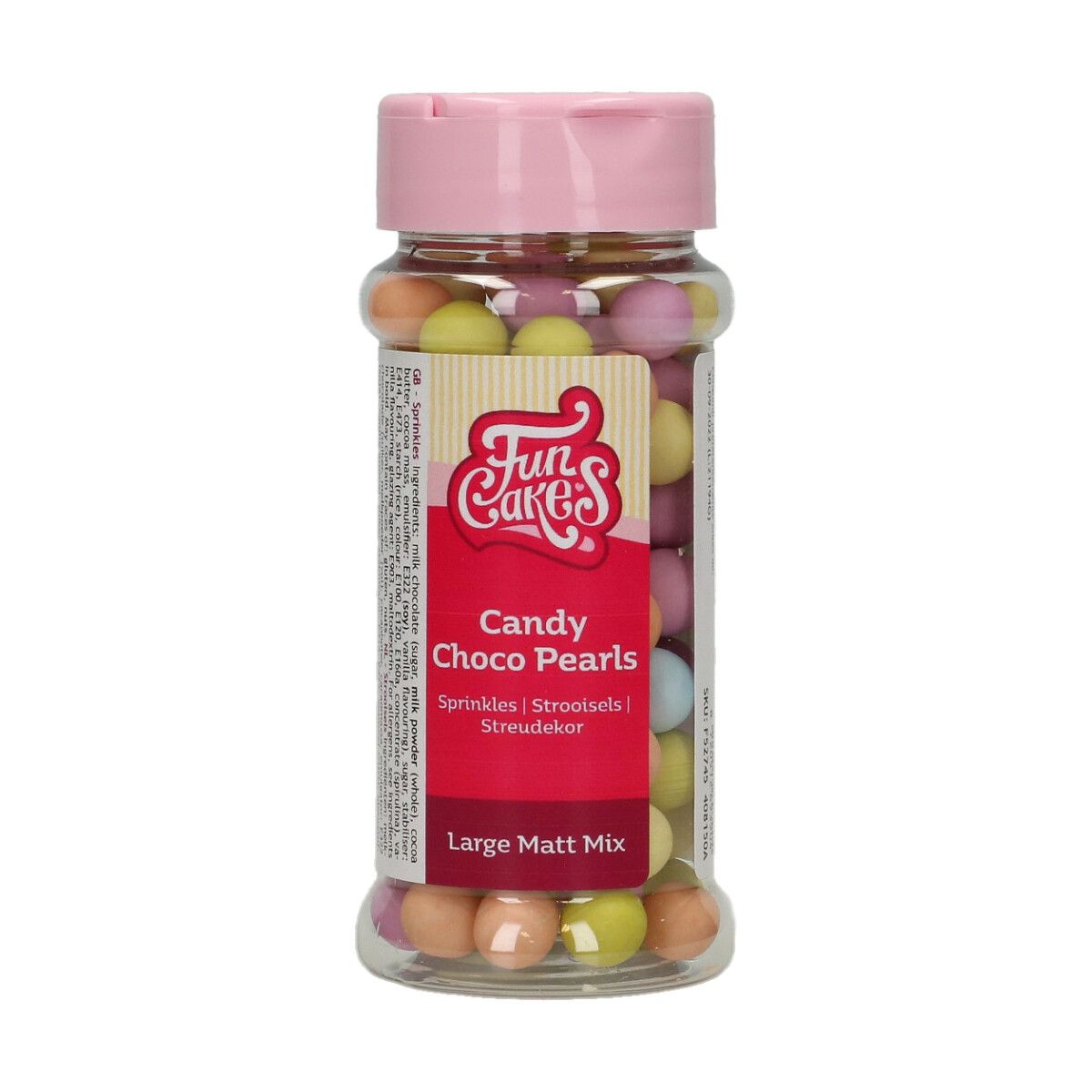 FunCakes Sugarpearls – Matt Mix Choco Pearls 70g