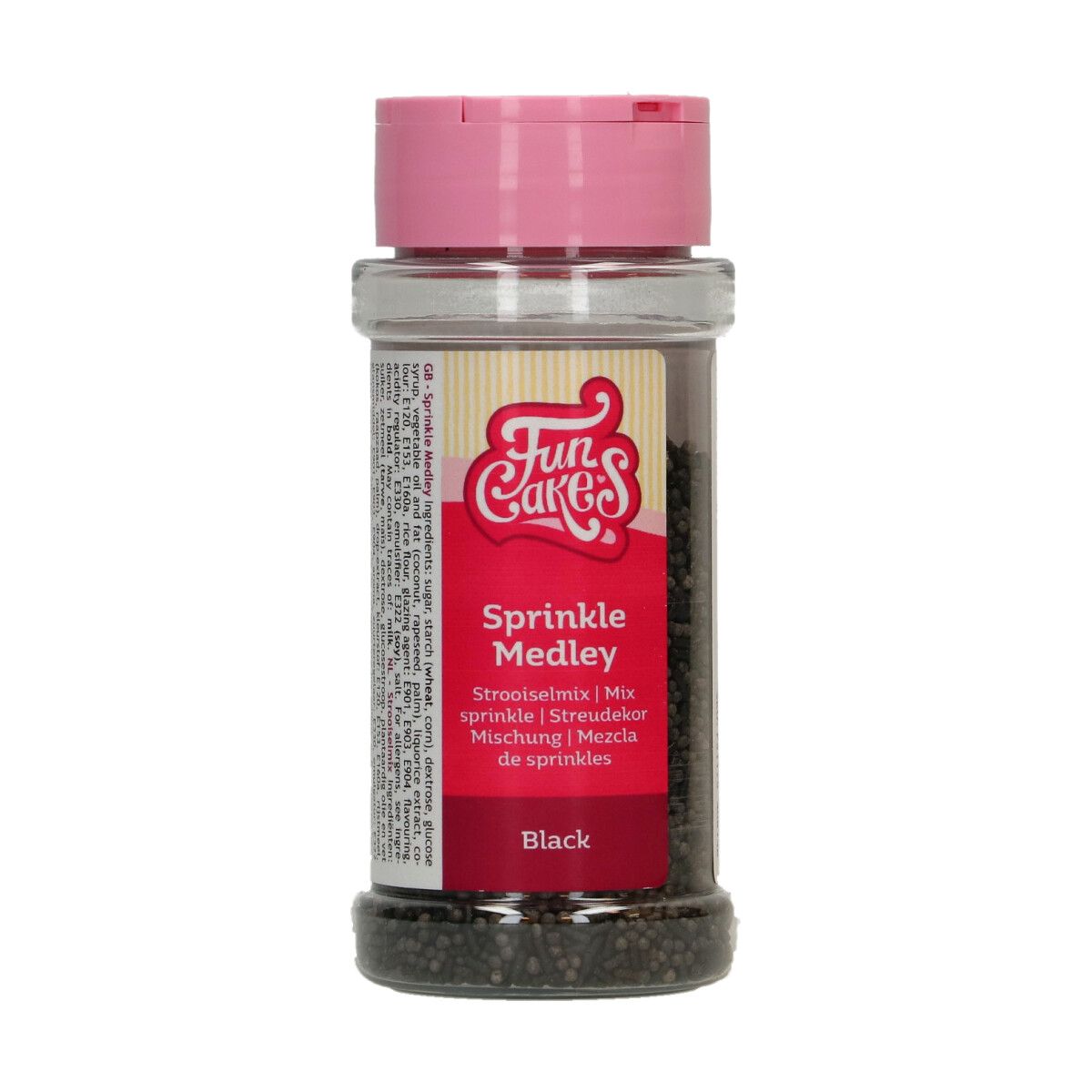 Funcakes Sprinkle Medley Black Mix 65g