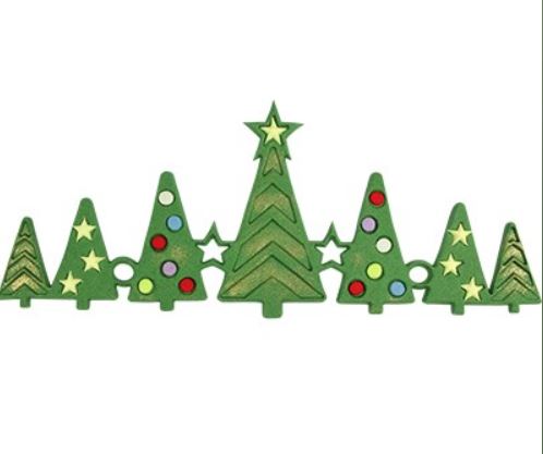 JEM Pop It Mould – Christmas Tree Border