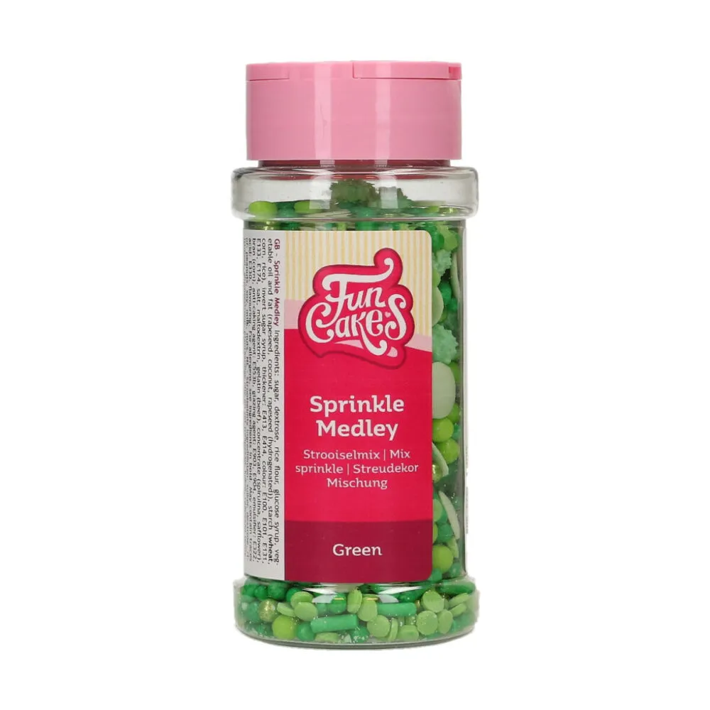 Funcakes Medley Green Sprinkle 65g