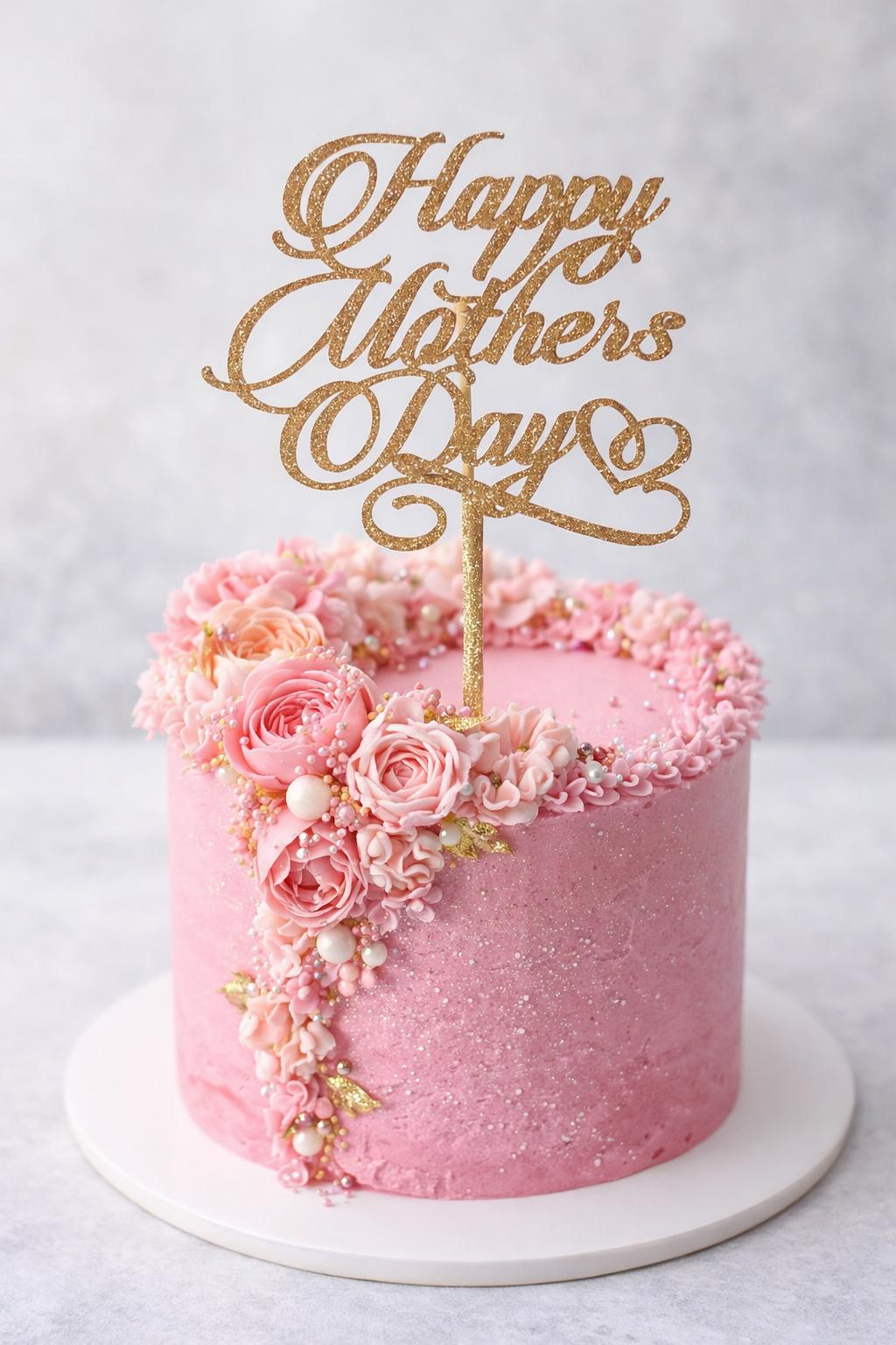 Happy Mother’s Day Card Topper – Glitter Gold