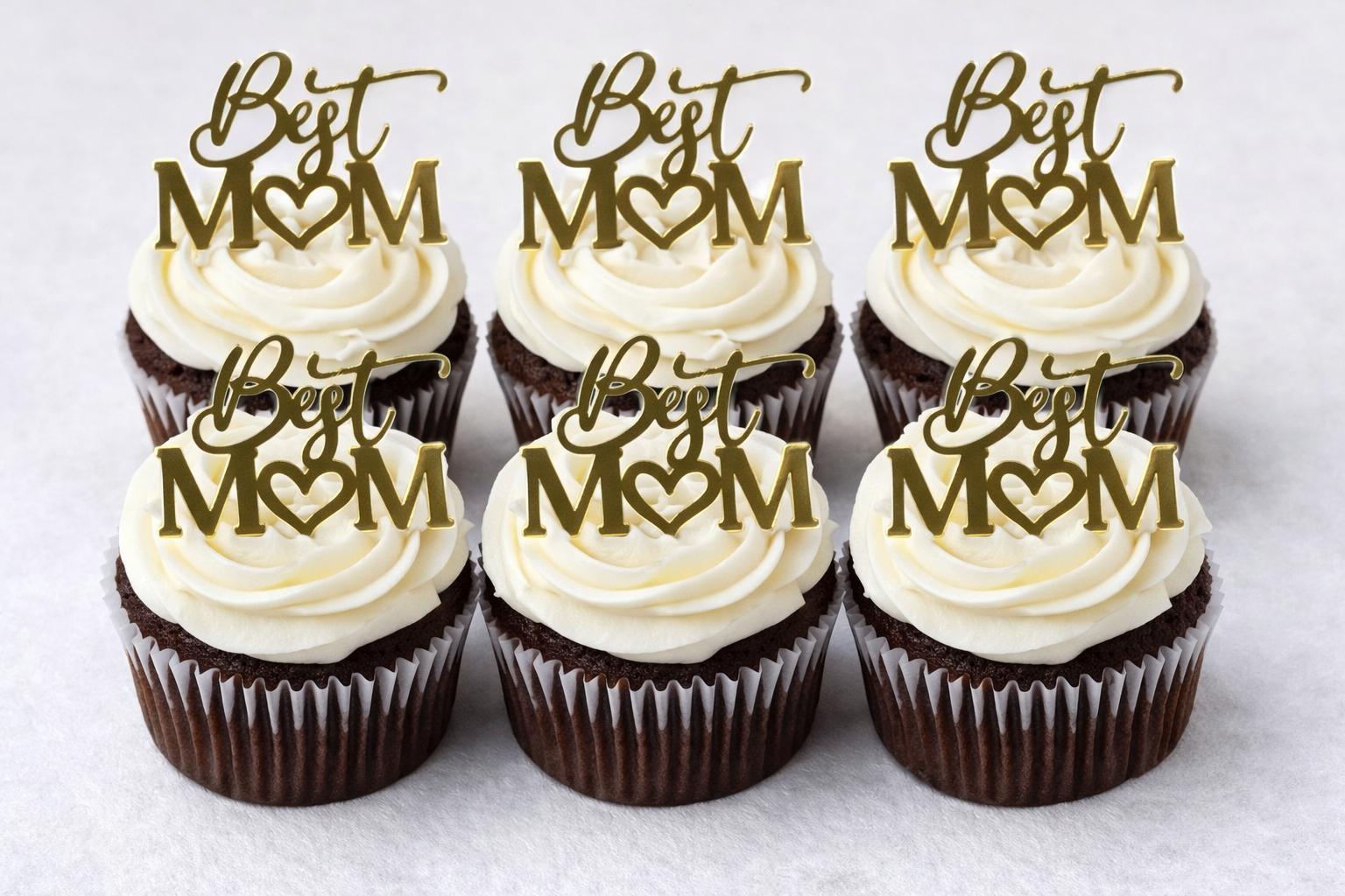Best Mum Cupcake Toppers x 6