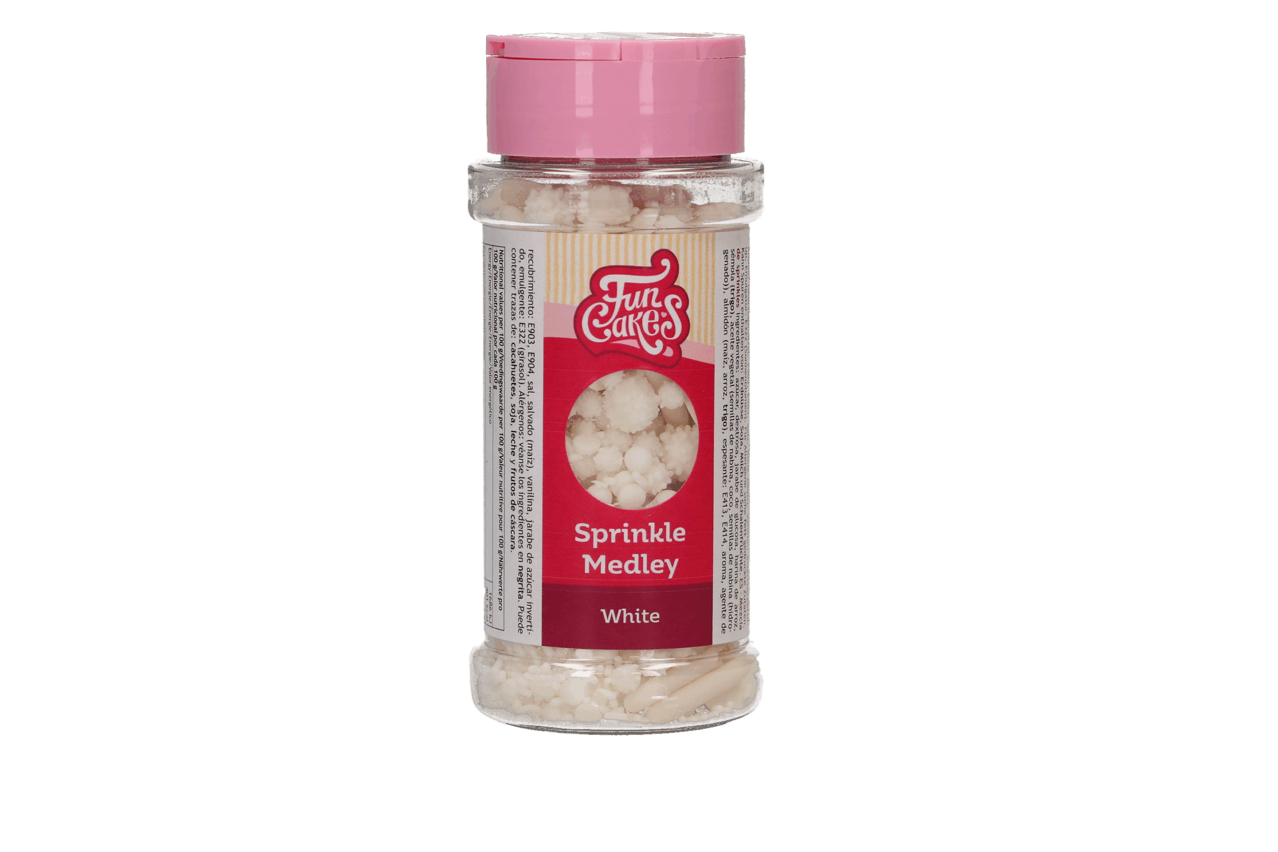 Funcakes Medley White Sprinkles 65g