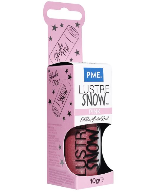 PME Edible Lustre Snow – Pink (10g)