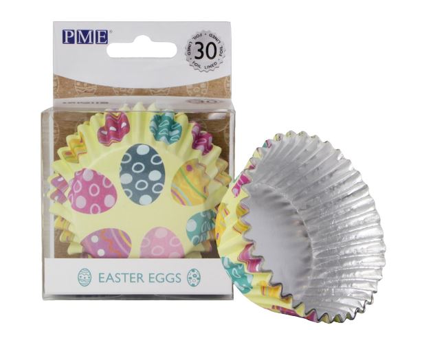 Cupcake Cases Foil Lined – Easter Eggs Pk/30