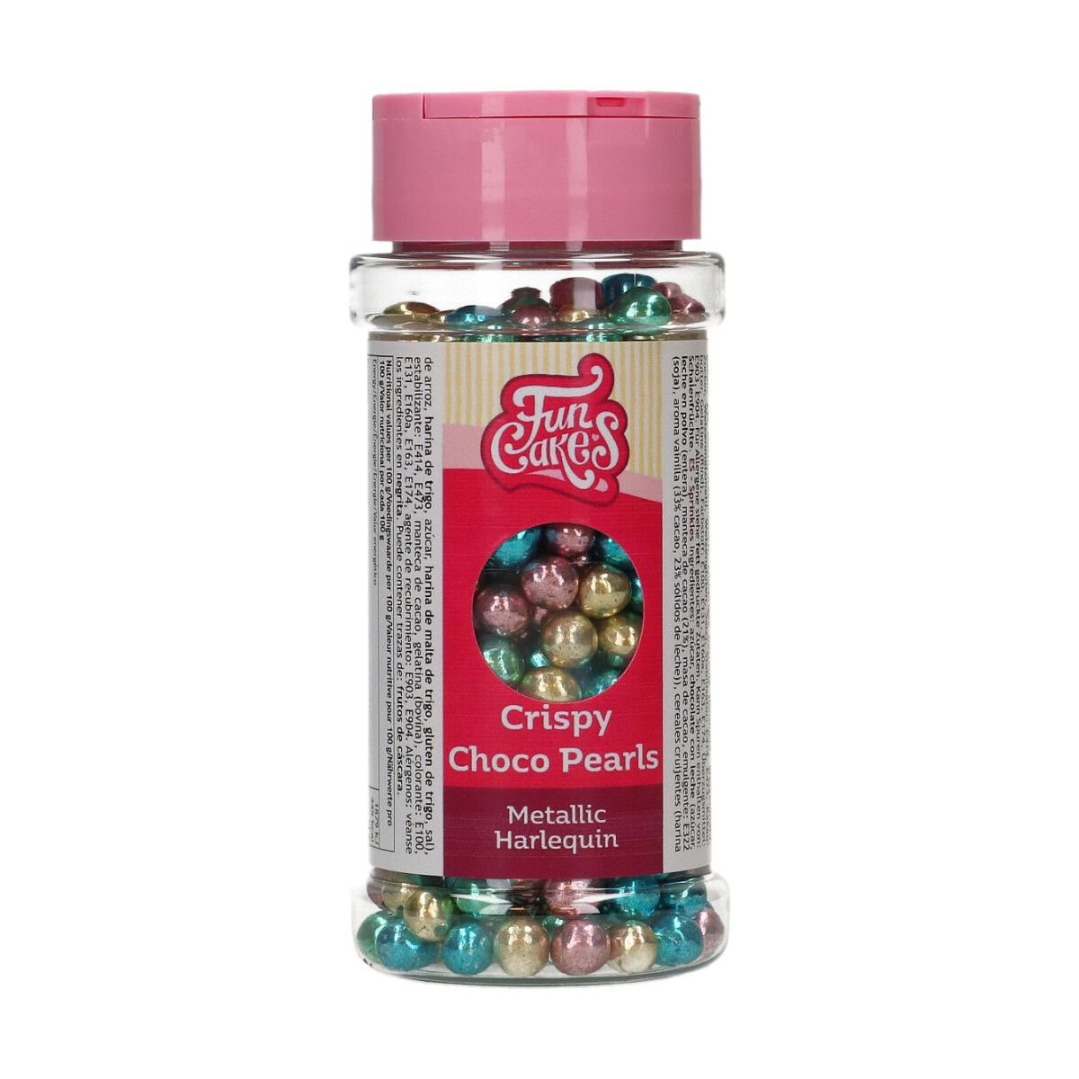 FunCakes Crispy Choco Pearls – Metallic Harlequin 60g