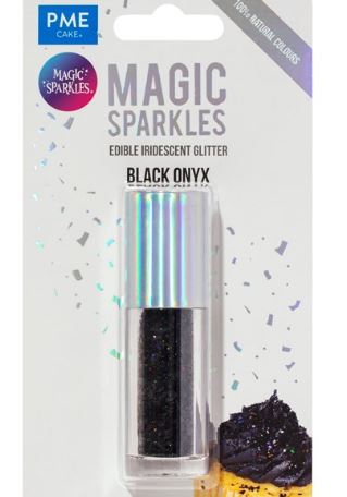 Magic Sparkles, Edible Iridescent Glitter – Black Onyx (3g)