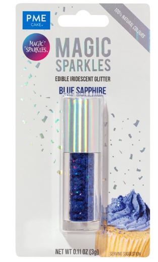 Magic Sparkles, Edible Iridescent Glitter – Blue Sapphire (3g)