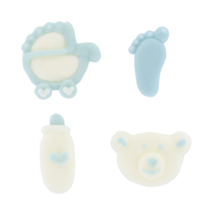 Baked With Love Baby Boy Cupcake Decorations