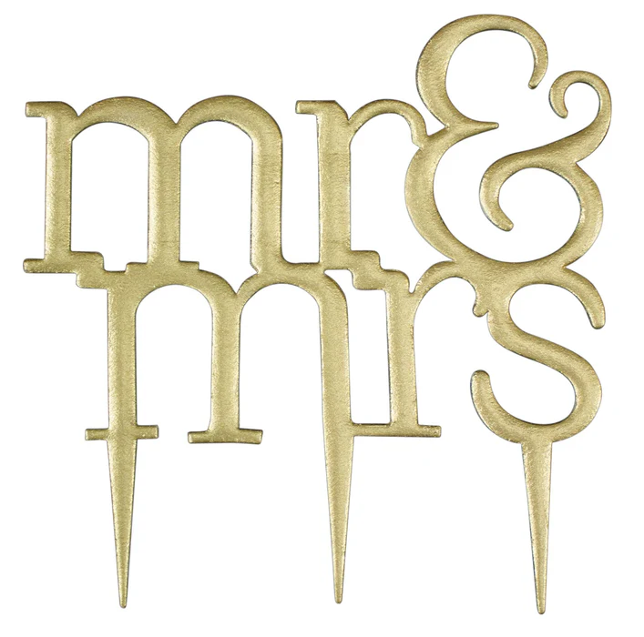 PME Mr & Mrs’ Modern Cake Topper Cutter