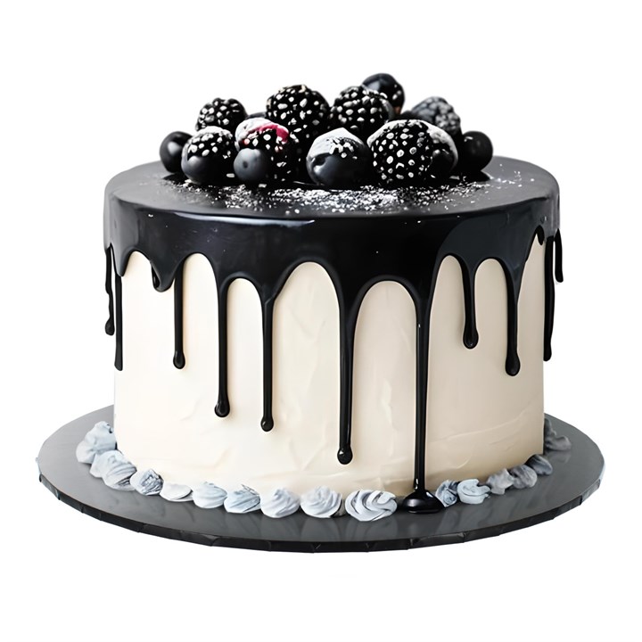 10″ Black Gloss Masonite Cake Board 5mm thick