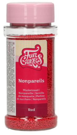 FUNCAKES NONPAREILS RED 80g