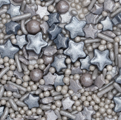 PME Christmas Novelty Silver Snowflake Sprinkles 76g