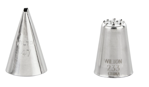 WILTON DECORATING TIP SET #047, #233