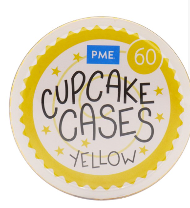 PME Cupcake Cases Yellow Pk/60