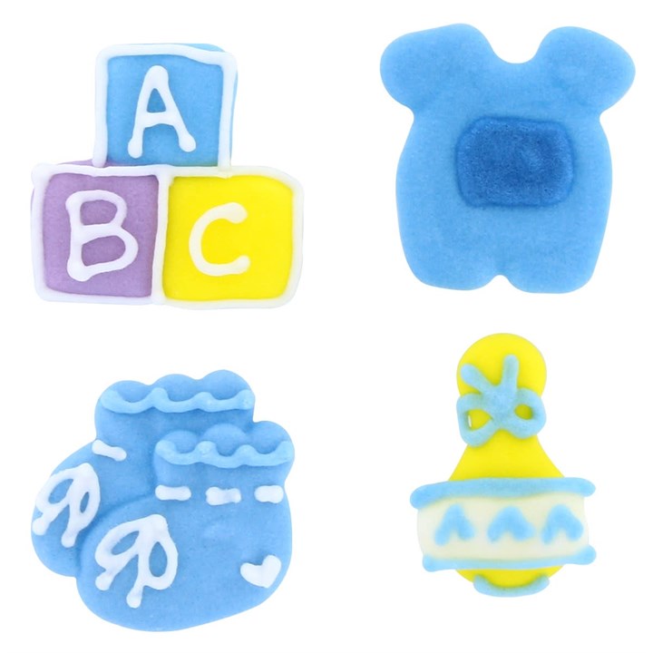 Culpitt Edible Sugar Decoration Blue ABC Baby