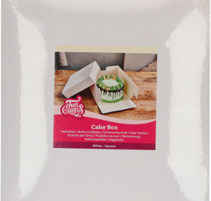FunCakes Cake Box White 20x20x20cm pk/5