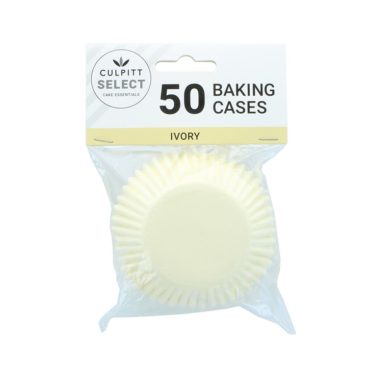 Culpitt Ivory Plain Baking Cases 50pk